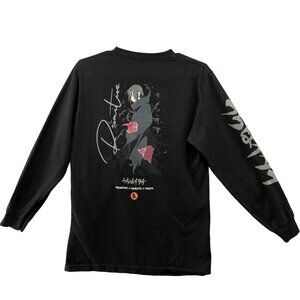 Naruto Shippuden Long‎ Sleeve Graphic T Shirt Size S Primitive Crewneck Black